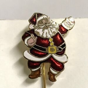 Centennia Vintage 1979 Santa Claus Lapel Pin Jolly St. Nick Retro Christmas Pin